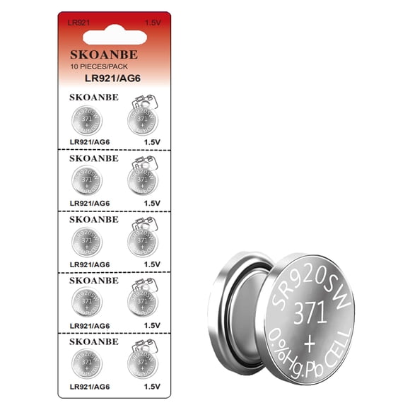 Batería SKOANBE 371 SR920SW 1.5V 10 unidades Celda de Botón