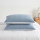 thumbnail image 5 of REGALWOVEN Protectores de Almohada con Sobre Tamaño Estándar 2 Piezas, Fundas de Almohada Transpirables Hipoalergénicas de Algodón para Hogar Hotel Azul Reina, 5 of 5