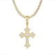 thumbnail image 1 of Collar con Cruz de Moissanita de 5 Mm para Hombre Color D VVS1 Collar de Tenis para Mujer Colgante de Moissanita de Plata Esterlina S925 Joyería Religiosa para Hombre 16-20 Pulgadas, 1 of 5