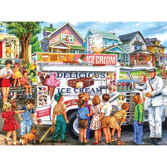 Rompecabezas RoseArt Back to the Past Ice Cream Truck 1000 unidades