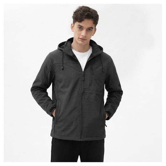 Chaqueta Softshell Termico Con Micropolar Corporativo Hombre negro 3XL