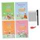 thumbnail image 2 of Juego De Cuadernos Ranurados Para Niños Con Recambio De Bolígrafo, Cuadernos De Caligrafía Con Alfabeto Alemán, 2 of 5
