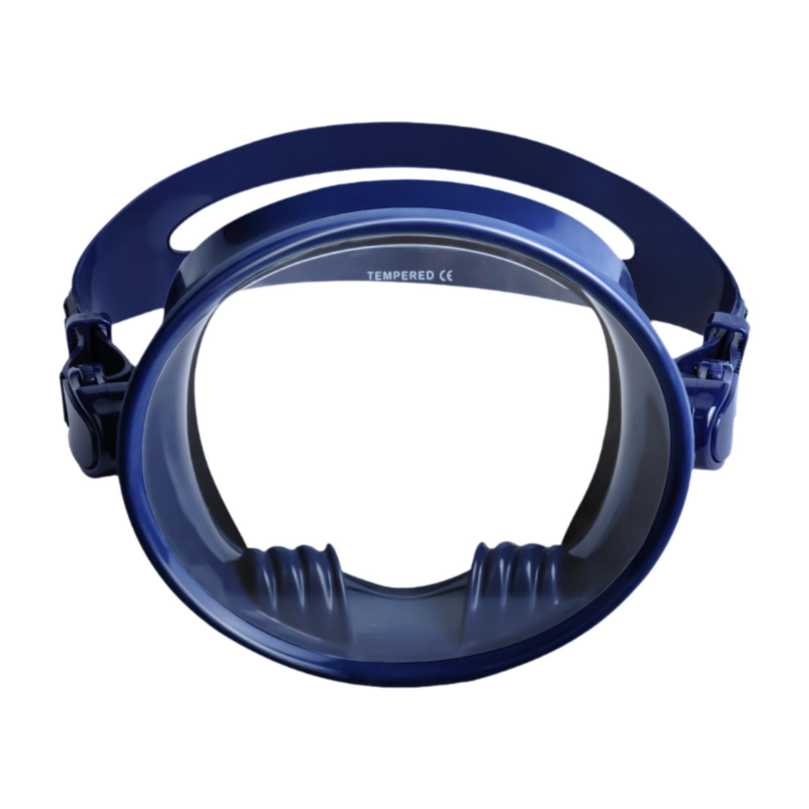 Ioensy - Máscara De Buceo De Una Sola Lente, Lente Transparente, Antiempañamiento, Visión Amplia, Forma Ovalada.
