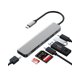 thumbnail image 1 of Estación de acoplamiento USB C Hub Zyerch 7 en 1 4K HDMI 100 W PD, 1 of 7