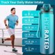 thumbnail image 2 of Botella de agua QLUR Motivational con pajita de 1 litro para gimnasio, 2 of 8