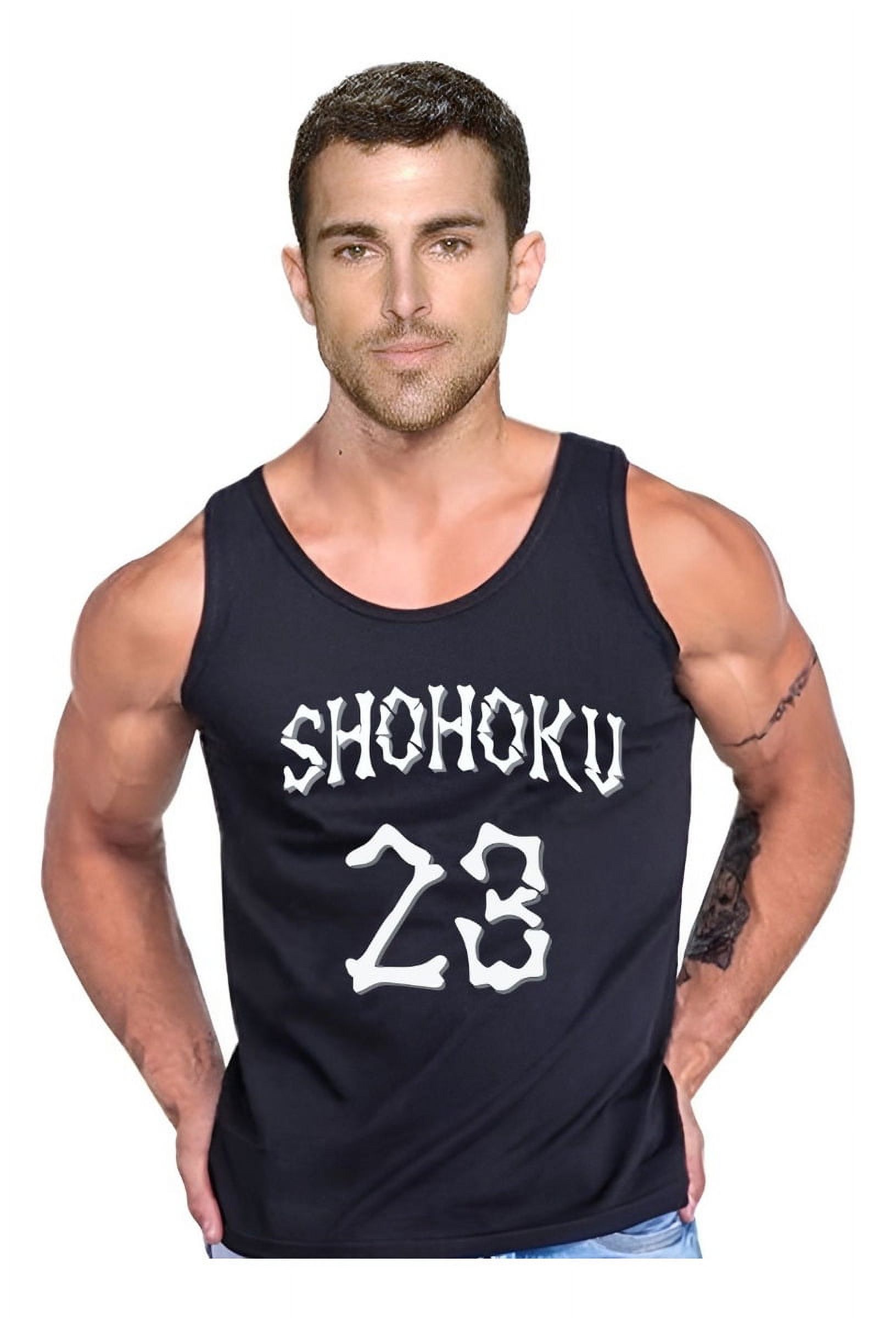 Persodesign - Polera Tank Shohoku Skull Bone 23 Basketball Musculosa King Talla M Negro Hombre