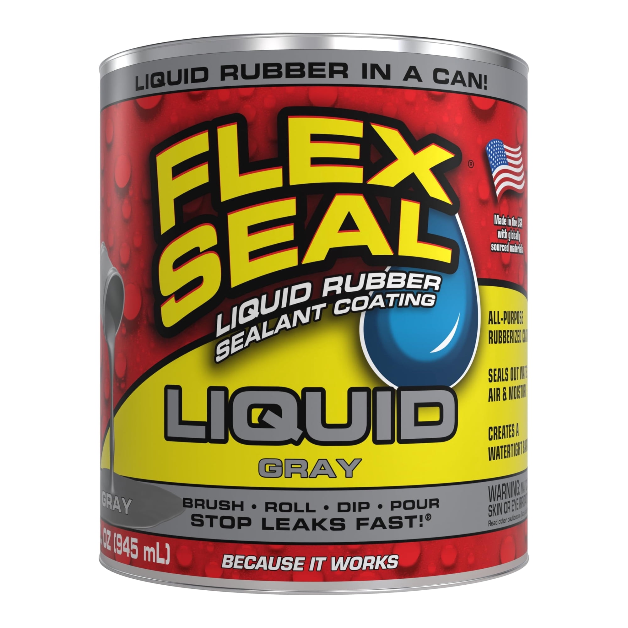 Flex Seal Liquid - Sellador De Revestimiento De Caucho Flex Seal Líquido, Impermeable, 946 Ml