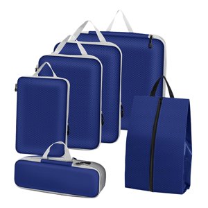 Bothyi - 6X Bolsas Organizadoras De Equipaje Esenciales De Viaje Bolsas Organizadoras De Equipaje De Viaje Azul