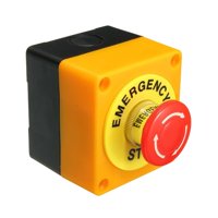Ioensy - Botón Pulsador Del Interruptor De Parada De Emergencia Con Caja, Piezas De Reparación Duraderas, Resistentes A La Intemperie