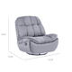 thumbnail image 2 of Bergere Reclinable, Giratorio Y Mecedor Millenium Grey, 2 of 7