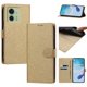 thumbnail image 3 of Funda Cartera de PU para Motorola Edge 40 con Tarjetas, Dorado, 3 of 6