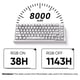 thumbnail image 3 of Teclado MONSGEEK M1 V5 mecánico de aluminio 75% con perilla RGB, 3 of 7