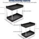 thumbnail image 1 of 2pcs Under Sink Organizer And Storage, 2 Tier Bathroom Organizer Under Sink, Black Under Sink Organizer And Storage, Cleaning Supplies Organizer, Cabinet Under Storage Cabinets, Two Sizes Large And Me, 1 of 4