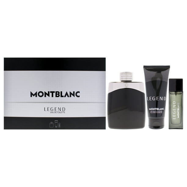 Set de Regalo Perfume Mont Blanc Legend EDT 100ml + Perfume Mont Blanc Legend EDT 14ml + Gel de Ducha Mont Blanc Legend 100ml