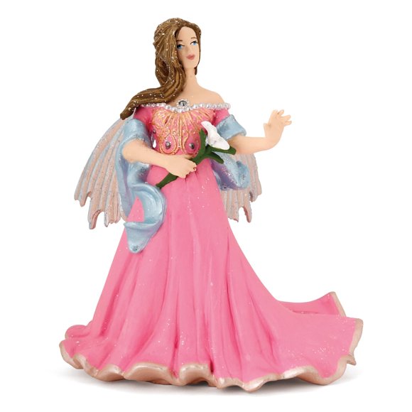 Figurita Papo Mundo Encantado Elfa Rosa con Lirio 38814