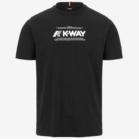 Polera K-Way Men Odom Typo Black Pure