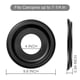 thumbnail image 2 of Rosetón de techo ELFCAB, paquete de 2, negro, nylon moldeado, 25.4 cm de diámetro exterior, 2 of 6