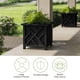 thumbnail image 5 of Macetero exterior 2 piezas Pure Garden 39 x 39 x 42 cm negro, 5 of 7