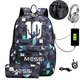 thumbnail image 1 of Messi Backpack Boys Girls Laptop Capacity School Bag Usb Charging Anti Theft and Waterproof Canvas Casual Mochilas, 1 of 3