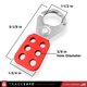 thumbnail image 2 of Lock Out Tag Out Hasp TRADESAFE, 1,5 cm de diámetro de mordaza, acero, 6 unidades, 2 of 8