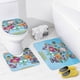 thumbnail image 4 of Harvey Beaks-theme 4-Piece Shower Curtain Set with Rugs, Waterproof Bathroom Decor Set Includes Bath Mat, U-Shaped Rug, Toilet Lid Cover and Curtain with Hooks, 4 of 6