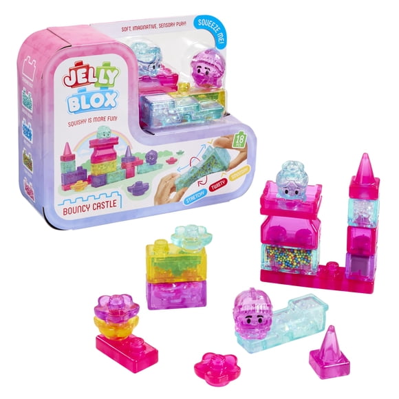 Castillo Inflable Jelly Blox - 18 Piezas para Niños Pequeños y Preescolares
