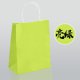 thumbnail image 1 of suxuMhao Bolsa de Papel Kraft, Bolsa de Mano Multipropósito Verde Brillante, Bolsa de Embalaje Duradera, Saco Práctico para Regalos y Comestibles, 5.9 X 3.1 X 8.2 Inch, 20 Pzas Bolsas de Papel para, 1 of 4