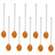 thumbnail image 5 of 10x Cucharillas De Vidrio Apto Para Lavavajillas Cuchara Agitadora Para Remover La Barra De Café Marrón, 5 of 5