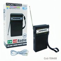 Genérico - Radio Am/Fm 2 Bandas Mod.R-65Rg Recargable Usb Type-C