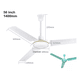 thumbnail image 2 of Ventilador De Techo Metal 3 Aspas 142 Cm Blanco, 2 of 7
