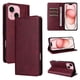 thumbnail image 5 of Funda Cartera para iPhone 15 con Ranuras Tarjetas y Soporte - Protección Completa Rojo, 5 of 5