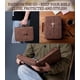thumbnail image 5 of Funda Para Biblia De Cuero Vegano Con Bolsillo Para Teléfono Marrón, 5 of 6