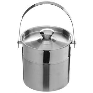 Hielera Con Tapa De Acero Inoxidable 18Cm Secret De Gourmet Gris