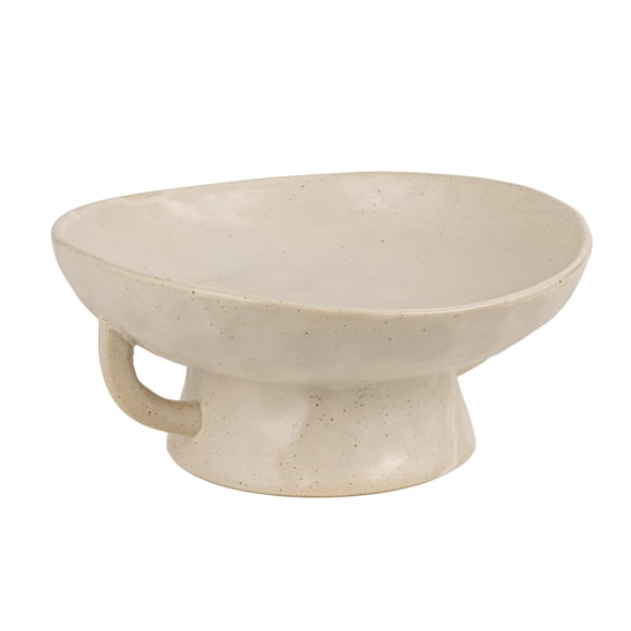 Cuenco Creative Co-Op de 24 cm con esmalte blanco reactivo