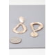 thumbnail image 2 of Aretes Fashnzfab Abstractos Brillantes En Forma De Gota, 2 of 2