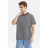 Fashionspark - Polera Hombre Rayas Negro - Ll