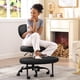 thumbnail image 3 of Silla de Oficina AtHope para Sentarse con Piernas Cruzadas, Altura Ajustable, Negra, 3 of 9