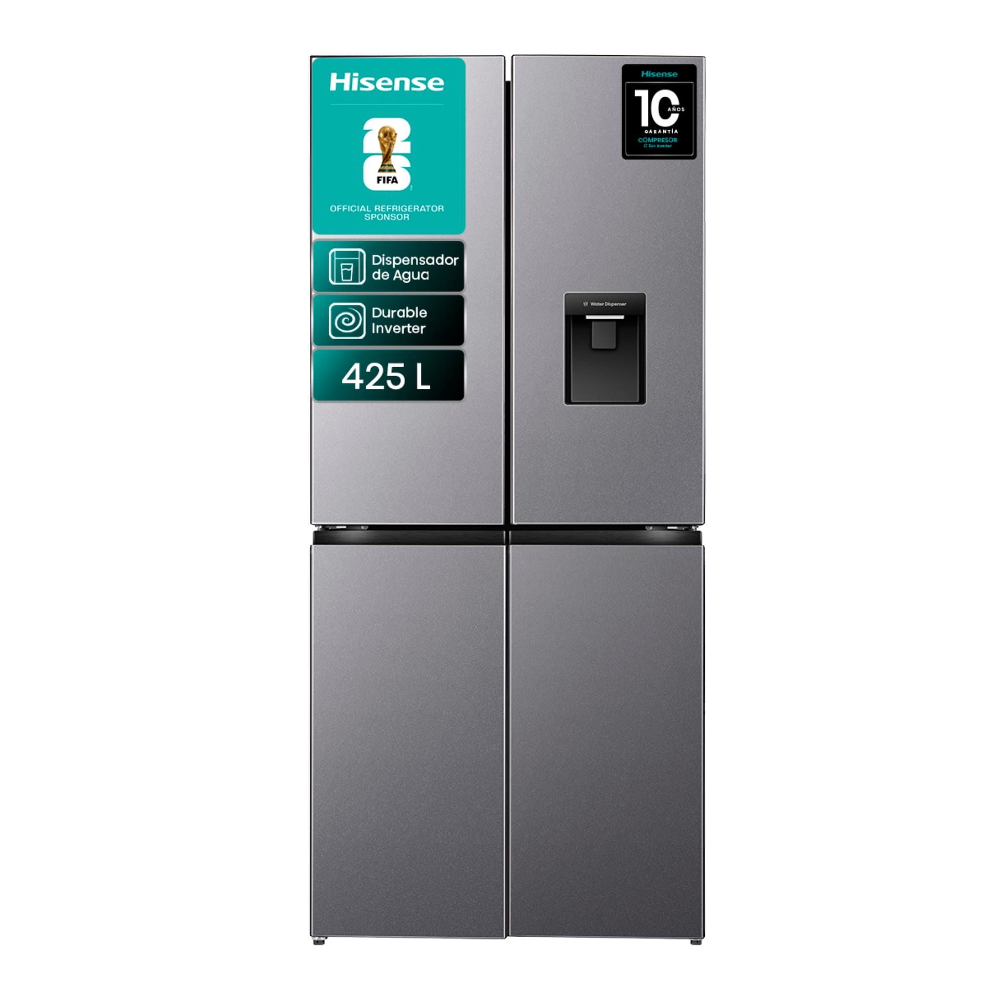 Refrigerador Hisense Side By Side No Frost / Rq5P431Nmda 425 Litros