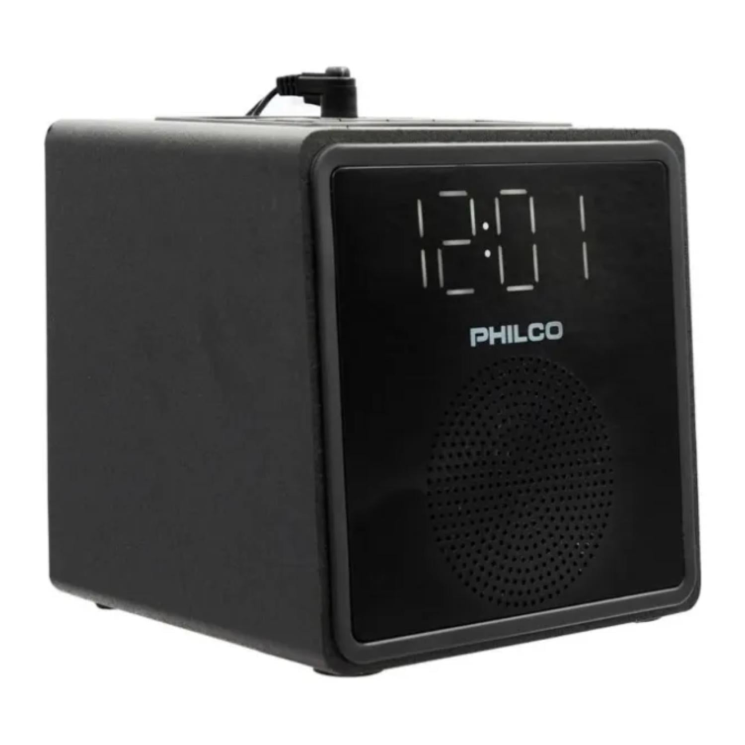 Philco - Radio Fm Reloj Led Bluetooth Alarma Negro Par3206bt