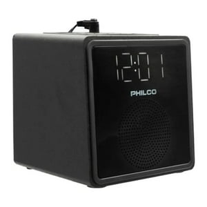 Philco - Radio Fm Reloj Led Bluetooth Alarma Negro Par3206Bt