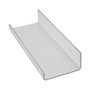 Magideal - Estante De Pared Flotante De Acrílico Con Agujeros, Elegante, Fácil Instalación, Grueso, Estable, Sin Perforaciones, Baño Transparente, Inodoro, Hogar