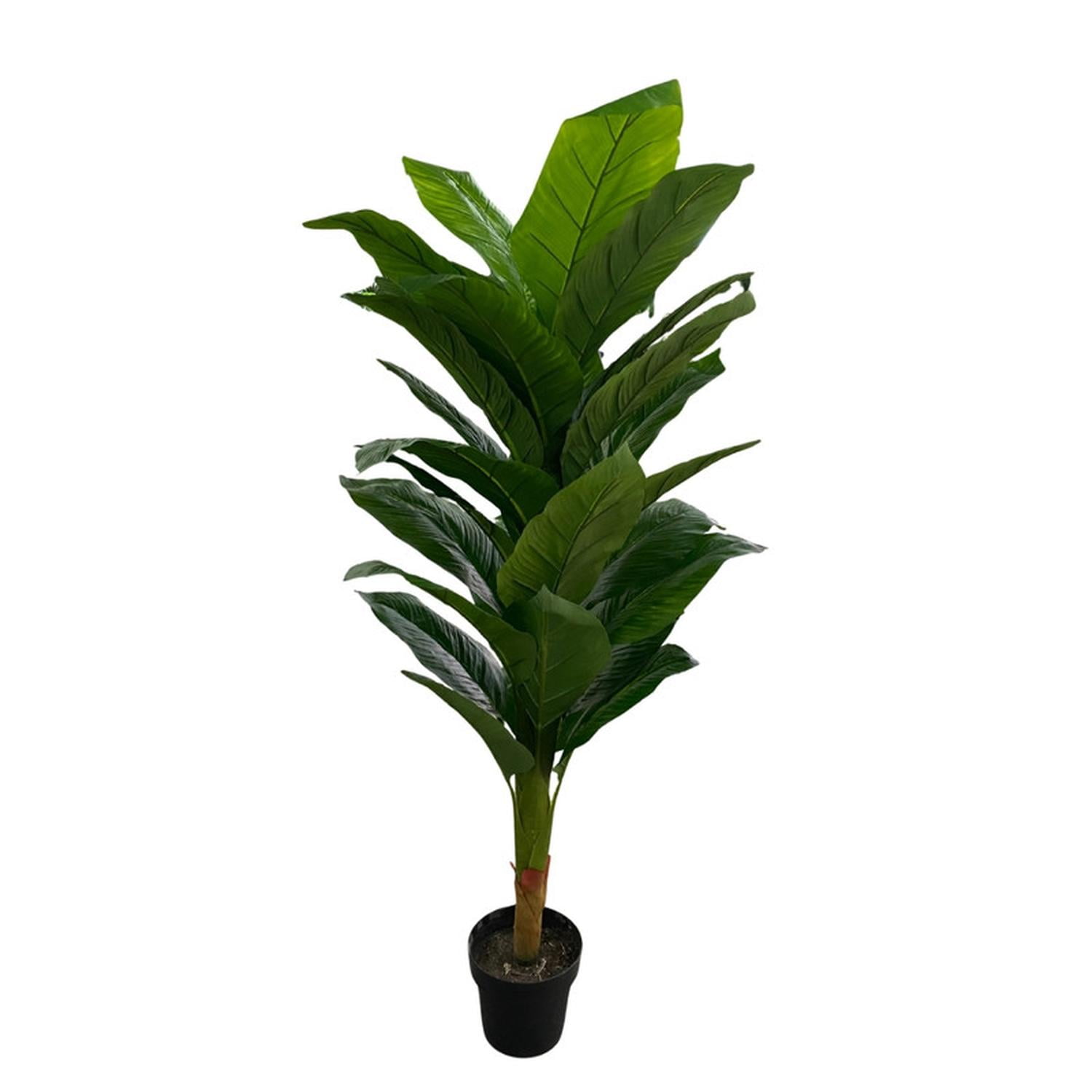 Mobii - Planta Artificial 160 Cm Alto Con Macetero Decorativa Verde