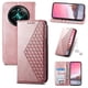 thumbnail image 1 of Funda Flip FOXDOCK para Realme 12 Plus 5G , Estilo Billetera con Diseño Rombo, Correa de Mano y Soporte, Uso Diario, 1 of 6