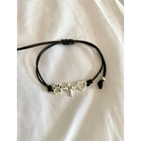 Genérico - Pulsera Corazón Patita Perro Suerte