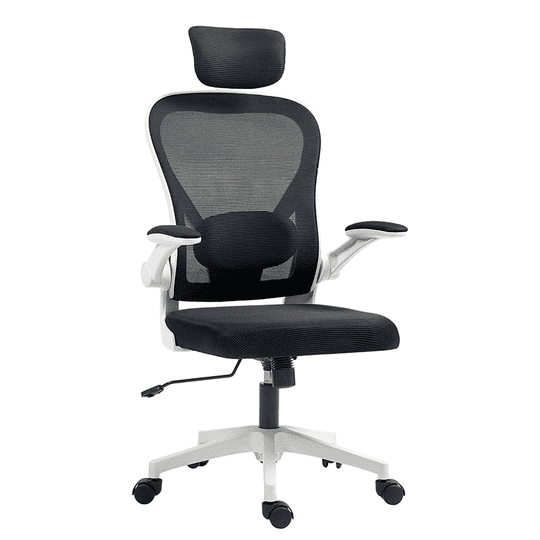 Wakeshome - Silla De Oficina Ergonómica Con Reposacabezas Soporte Lumba