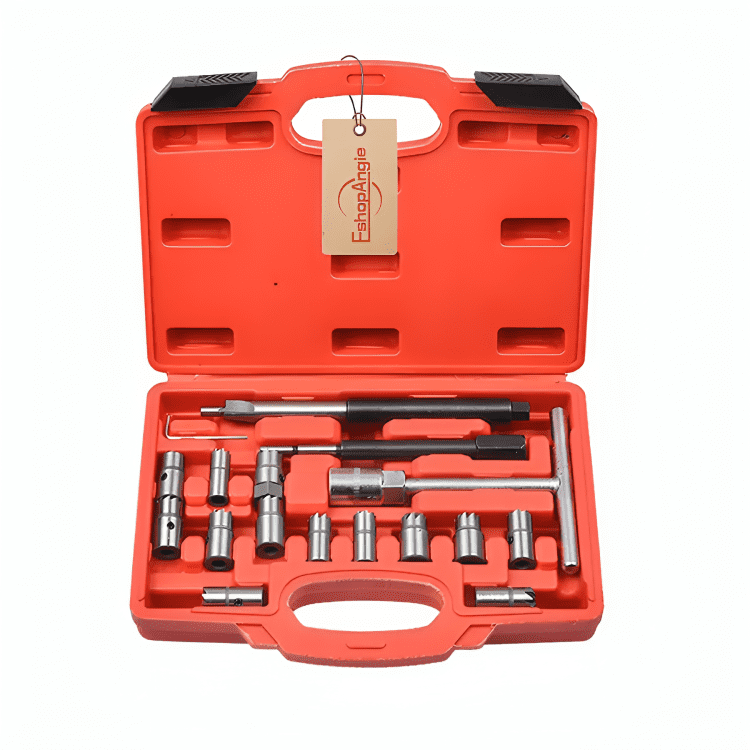 Genérico - Set Escariador Asiento Inyectores Diesel Universal 17 Piezas