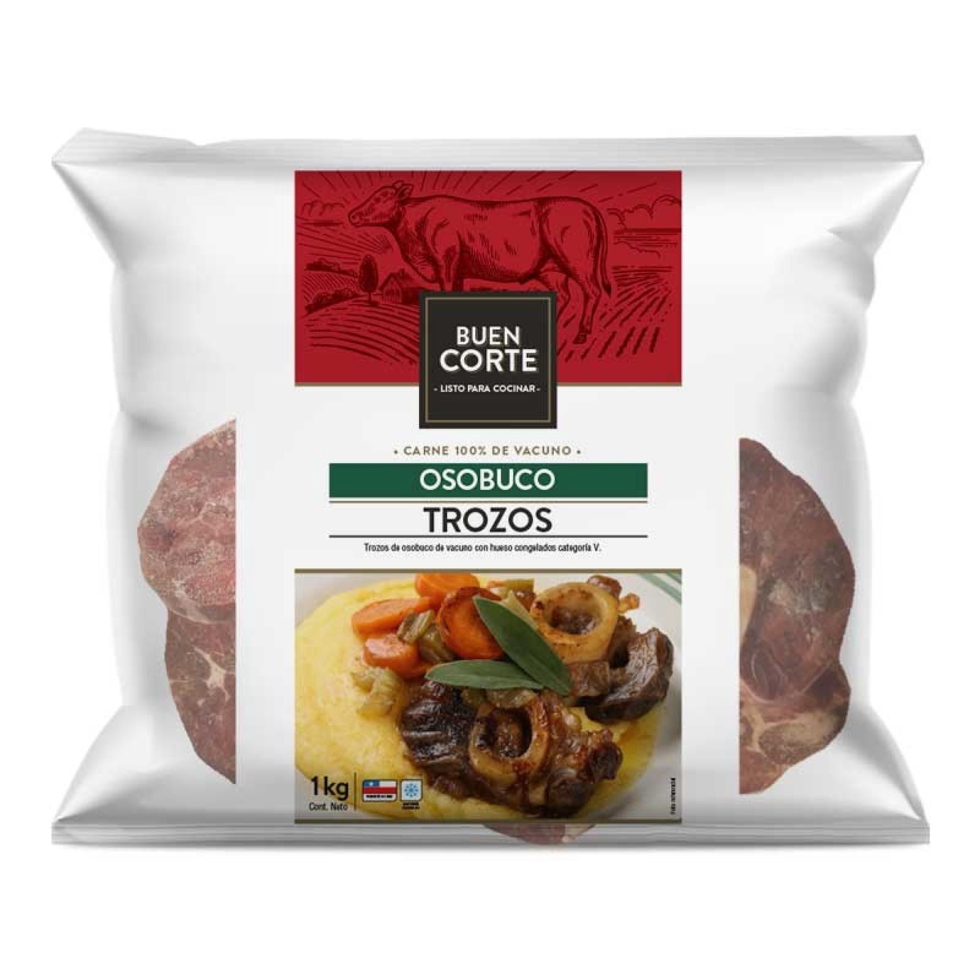 Carne De Vacuno Osobuco Congelado 1 Kg El Buen Corte