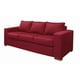 thumbnail image 4 of Sofá Cedric 3 cuerpos + 2 Pouf Rojo, 4 of 4