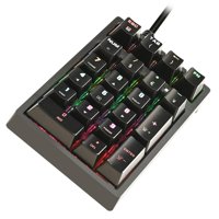 Magideal - Mini Numérico Mecánico Portátil K21, 21 Teclas, Retroiluminación Rgb, Interruptor Azul, Numérico Con Cable Usb Para Juegos, Portátil,