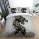 thumbnail image 2 of Games Console Unicorn Wolf Dragon Cat Quilt Duvet Cover Set Home Textiles3-Piece Bedding Set, 2 of 5